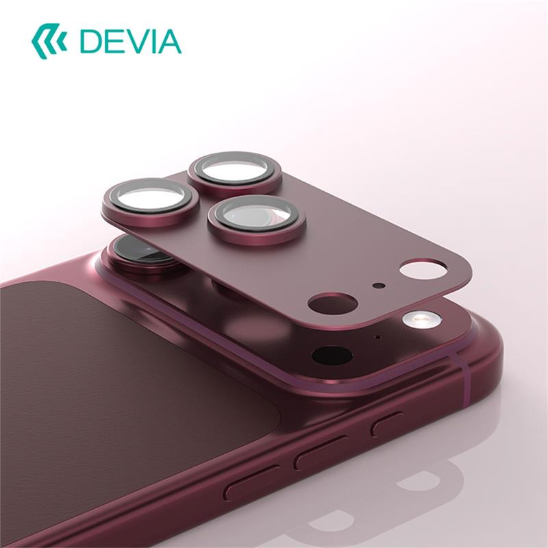 Devia Armour Series Anti-Reflection Lens Protector pre iPhone 18 Pro Max - Dark Cherry 