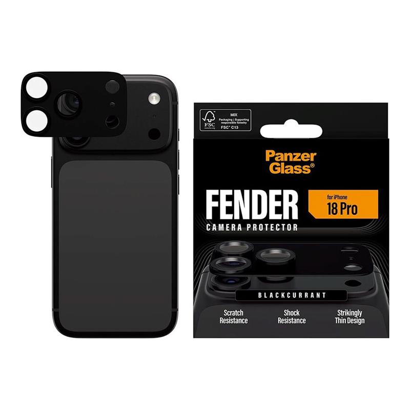 PanzerGlass Fender Camera Protection pre iPhone 18 Pro - Black Currant 