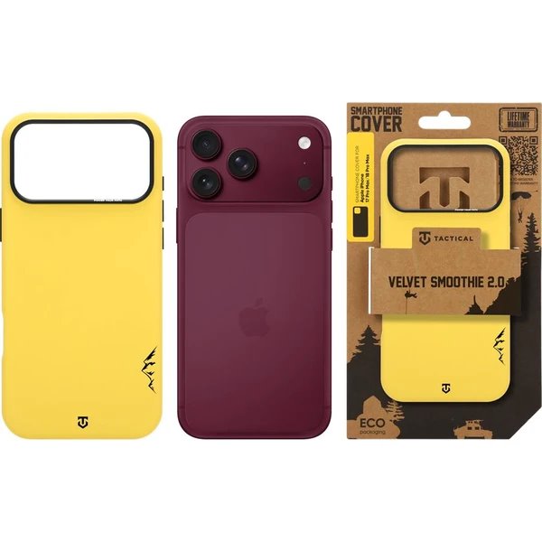 Tactical MagForce Velvet Smoothie 2.0 Kryt Apple iPhone 18 Pro Max/17 Pro Max žltý 