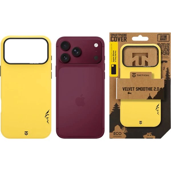 Tactical MagForce Velvet Smoothie 2.0 Kryt Apple iPhone 18 Pro/17 Pro žltý 