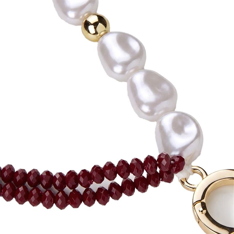 iDeal Phone Wristlet Strap Fine Wine Pearl 
