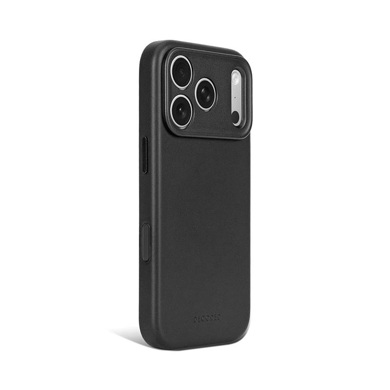 Decoded kryt Leather Case Magsafe pre iPhone 18 Pro - Black 