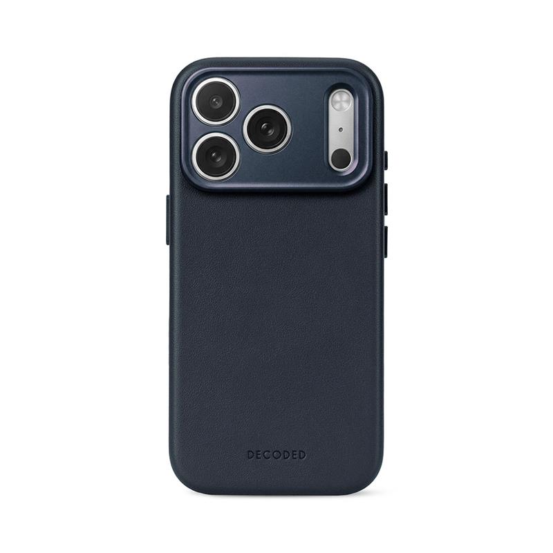 Decoded kryt Leather Case Magsafe pre iPhone 18 Pro - Midnight 