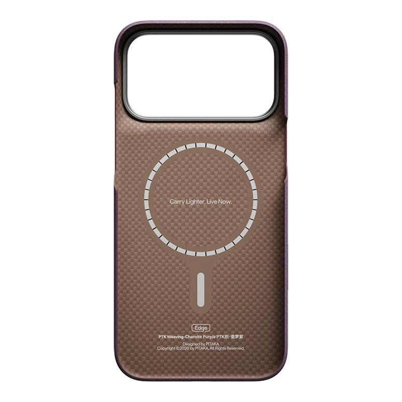 Pitaka kryt Edge Case PTK Weaving pre iPhone 18 Pro Max - Charoite Purple 