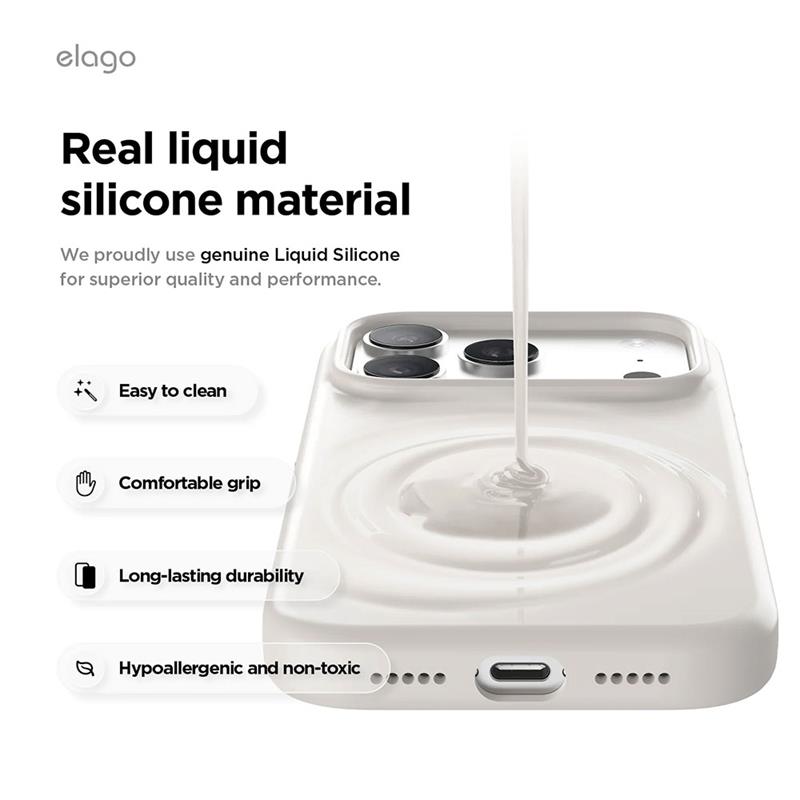 Elago kryt Silicone Case Magsafe pre iPhone 18 Pro/17 Pro - Light Blue 