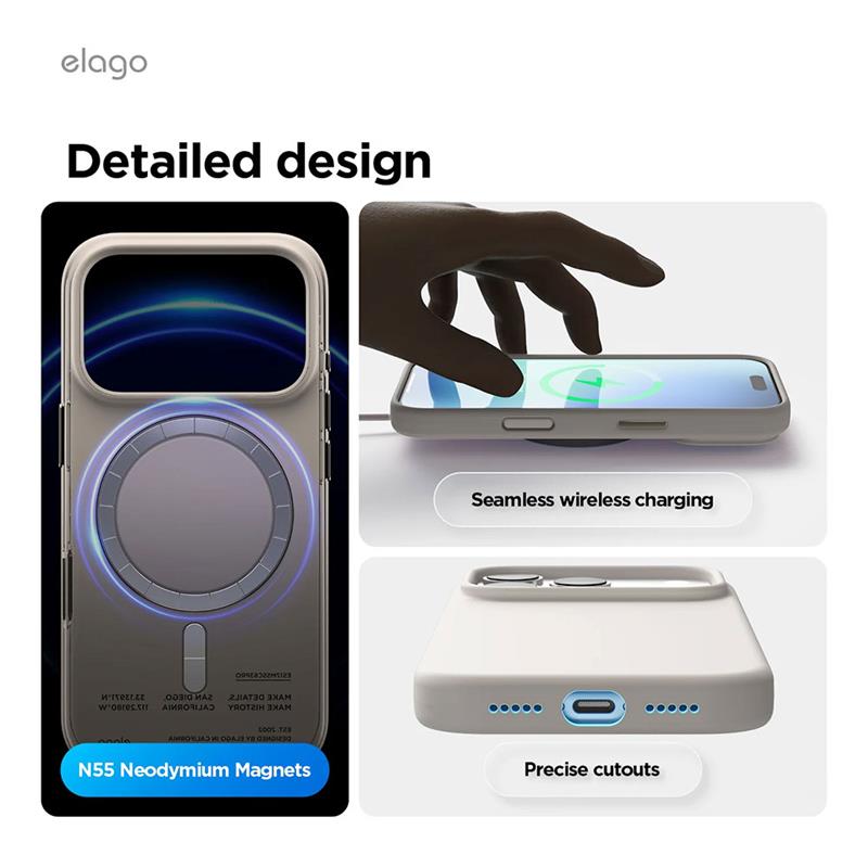 Elago kryt Silicone Case Magsafe pre iPhone 18 Pro/17 Pro - Light Blue 