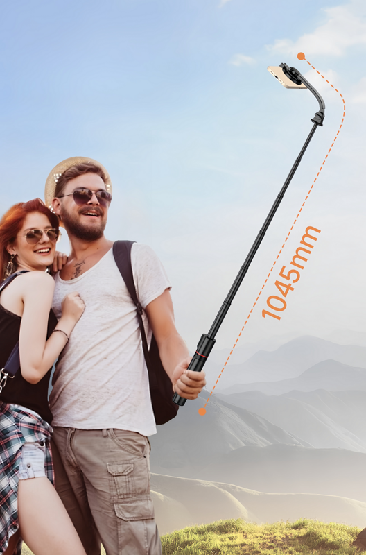 Cubenest Selfie tyč a Tripod s podporou MagSafe - čierna 