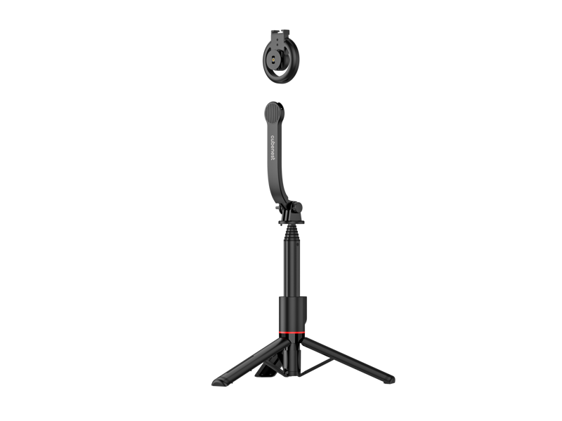 Cubenest Selfie tyč a Tripod s podporou MagSafe - čierna 