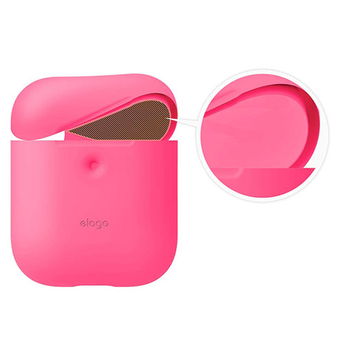 Elago Airpods 2 Silicone Case - Neon Hot Pink 