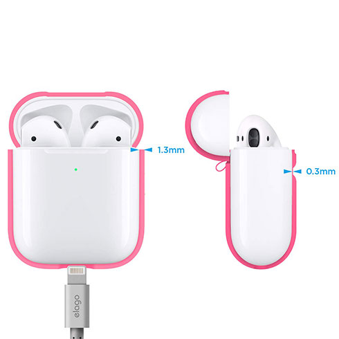 Elago Airpods 2 Silicone Case - Neon Hot Pink 