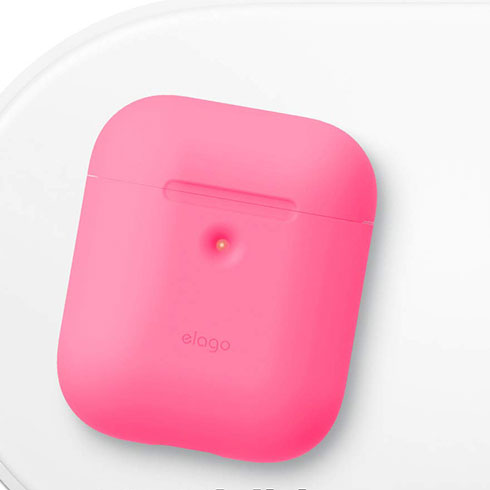 Elago Airpods 2 Silicone Case - Neon Hot Pink 