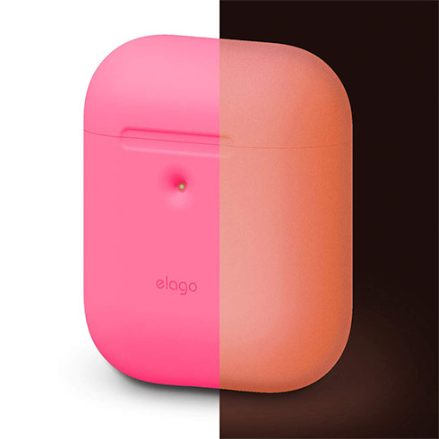 Elago Airpods 2 Silicone Case - Neon Hot Pink 