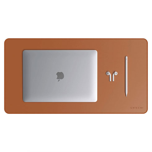 Satechi Eco Leather Desk Mat Brown 