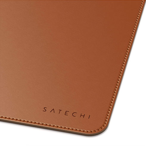 Satechi Eco Leather Desk Mat Brown 