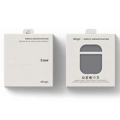 Elago Airpods 2 Silicone Hang Case - Medium Gray 
