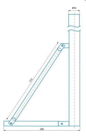 CSAT   ST700, stojan - kovová trojnožka, výška 70cm 