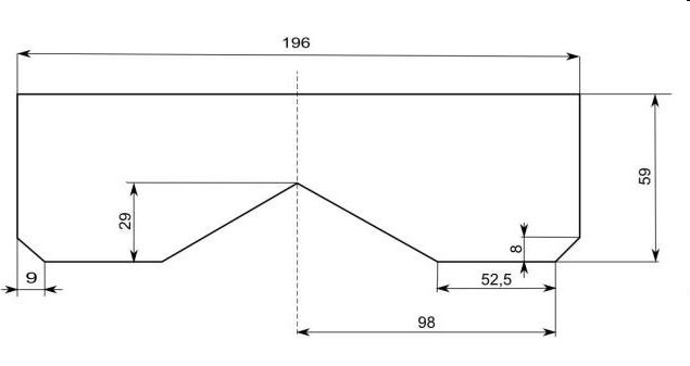 CSAT   Z10V-P - žralok vzdialenosť otvorov 85 a 140mm  