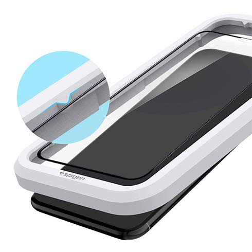 Spigen ochranné sklo GLAS.tR AlignMaster pre iPhone 11 Pro/XS - Black Frame 