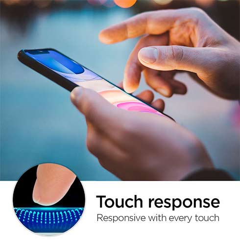Spigen ochranné sklo GLAS.tR AlignMaster pre iPhone 11 Pro/XS - Black Frame 
