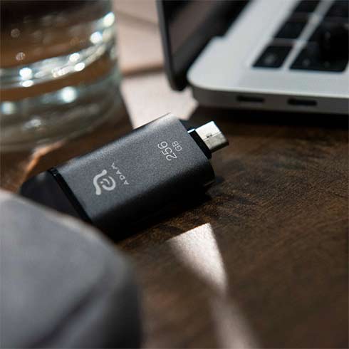 Adam Elements iFlashDrive 128GB iKlips C USB-C/Lightning - Grey 