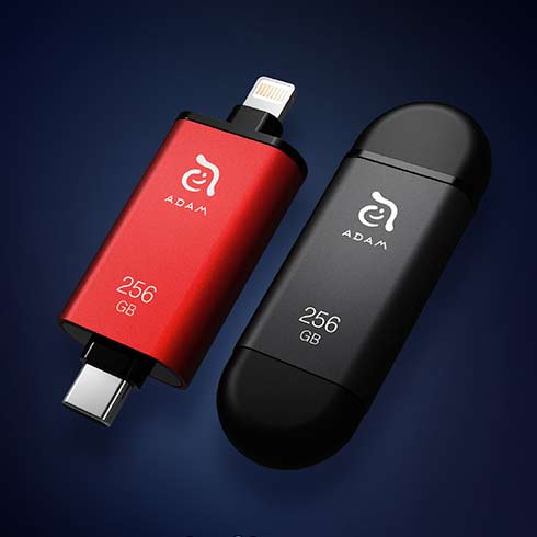 Adam Elements iFlashDrive 128GB iKlips C USB-C/Lightning - Grey 