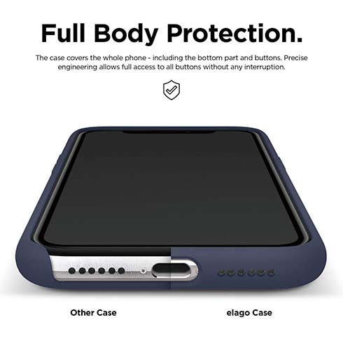 Elago kryt Silicone Case pre iPhone 11 - Jean Indigo 
