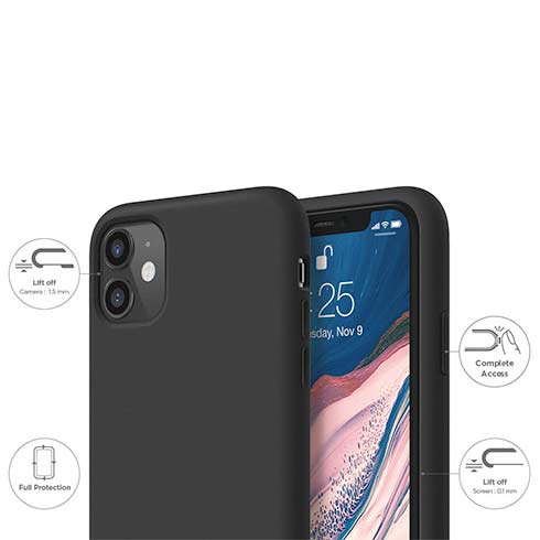 Elago kryt Silicone Case pre iPhone 11 - Black 
