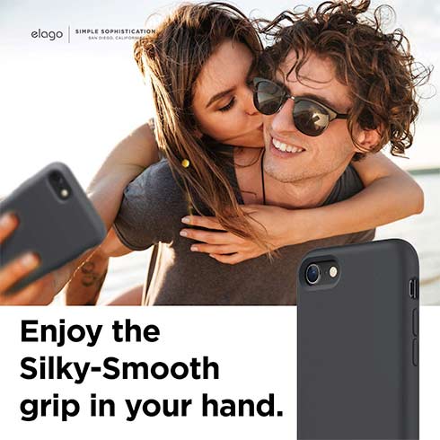 Elago kryt Silicone Case pre iPhone SE 2020/2022 - Dark Gray 