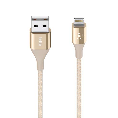 Belkin kábel Mimit DuraTek USB to Lightning 1.2m - Gold 