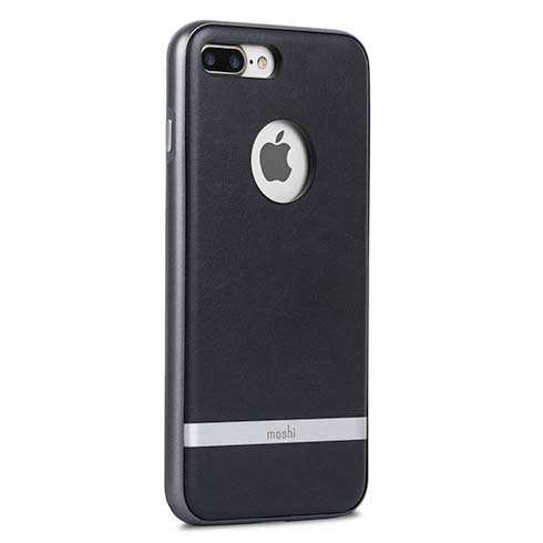 Moshi kryt Napa pre iPhone 7 Plus/8 Plus - Charcoal Black 