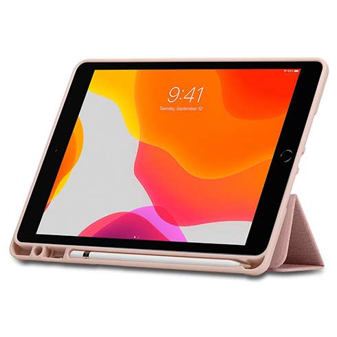 Spigen puzdro Urban Fit pre iPad 10.2" 2019/2020/2021 – Rose Gold