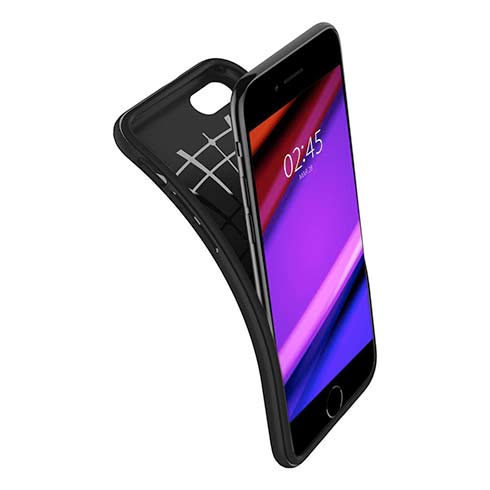 Ochranný kryt Spigen Rugged Armor pre Apple iPhone SE 2020 čierny 