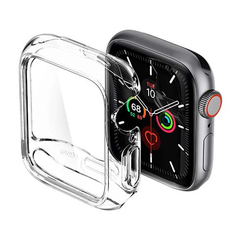 Spigen kryt Ultra Hybrid pre Apple Watch 4/5/6/SE/SE 2 44mm - Crystal Clear 