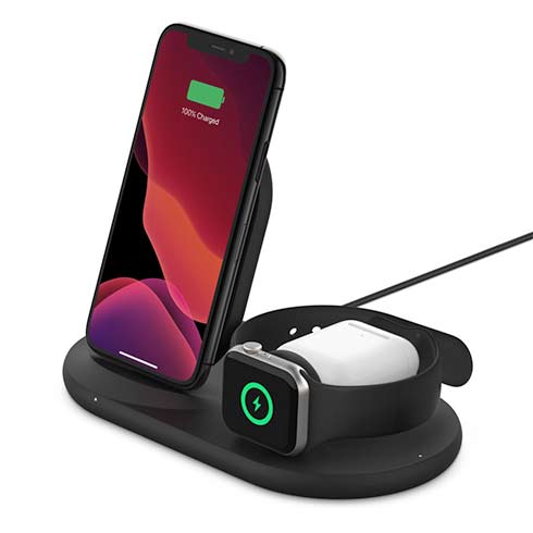 Belkin Boost Charge 3-in-1 Wireless Charger - Black 