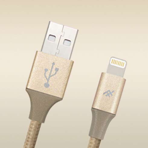 iFrogz kábel UniqueSync Premium USB to Lightning 3m - Gold 