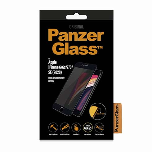 PanzerGlass ochranné sklo Privacy pre iPhone 7/8/SE 2020/2022 - Black Frame