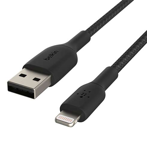 Belkin kábel Boost Charge Braided USB to Lightning 1m - Black