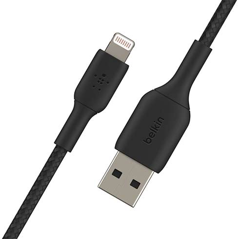 Belkin kábel Boost Charge Braided USB to Lightning 1m - Black 