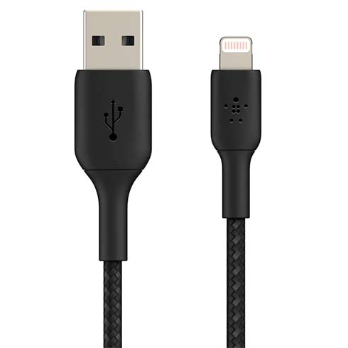 Belkin kábel Boost Charge Braided USB to Lightning 2m - Black 