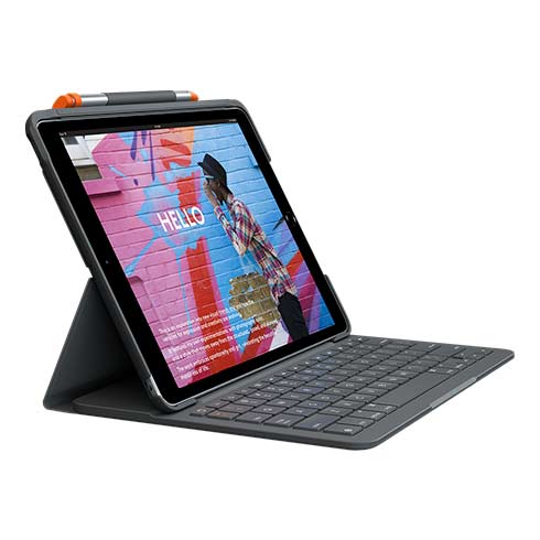 Logitech SLIM FOLIO pre iPad 7., 8. a 9.gen. - GRAPHITE - UK 