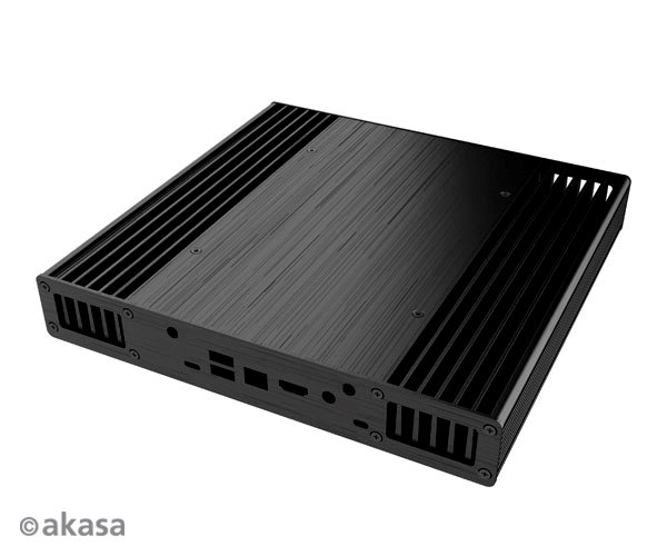 Plato X7, Fanless case NUC (Brd Specific) up to i7+ 2.5" HDD/SSD, Mic array support (Unbranded) 