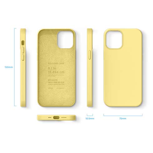 Elago kryt Silicone Case pre iPhone 12/12 Pro - Yellow 