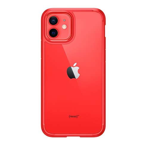 Spigen kryt Ultra Hybrid pre iPhone 12/12 Pro - Red 