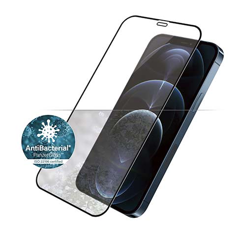 PanzerGlass ochranné sklo Friendly Case AB pre iPhone 12 Pro Max - Black Frame 