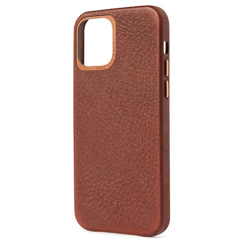 Decoded kryt Leather Backcover pre iPhone 12 mini - Brown