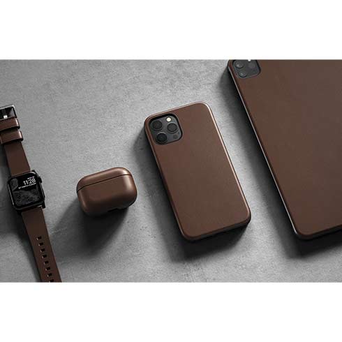 Nomad kryt Rugged Case pre iPhone 12/12 Pro - Rustic Brown 