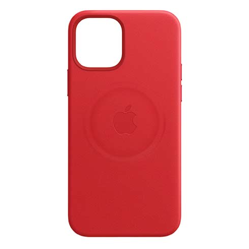 Apple iPhone 12 | 12 Pro Leather Case with MagSafe - (PRODUCT)RED 