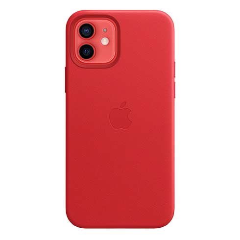 Apple iPhone 12 | 12 Pro Leather Case with MagSafe - (PRODUCT)RED 