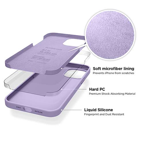 Elago kryt Silicone Case pre iPhone 12 Pro Max - Lavender 