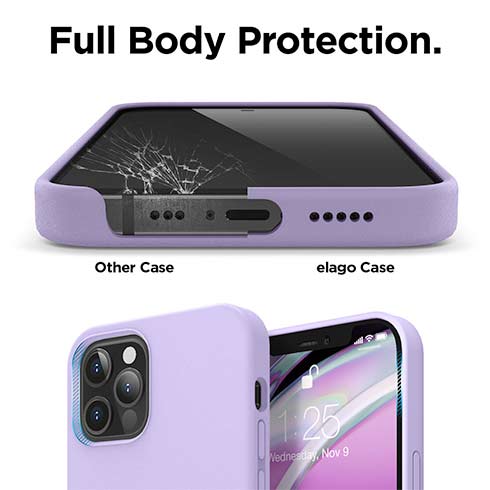 Elago kryt Silicone Case pre iPhone 12 Pro Max - Lavender 